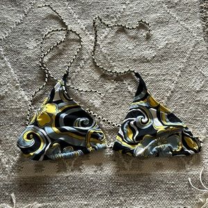 BKE Pattern Bikini Top size L